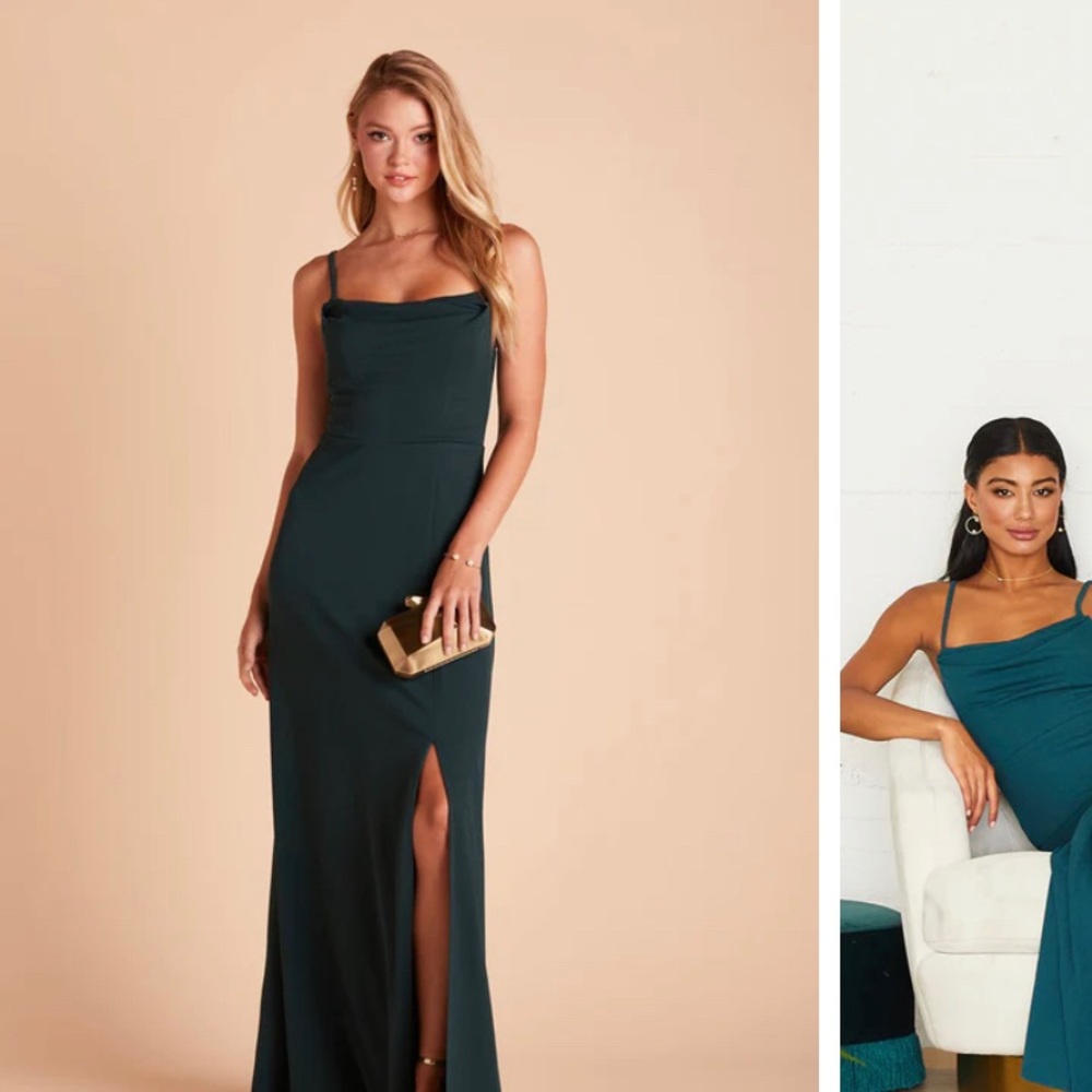 Birdy Grey Ash Crepe dress in Emerald